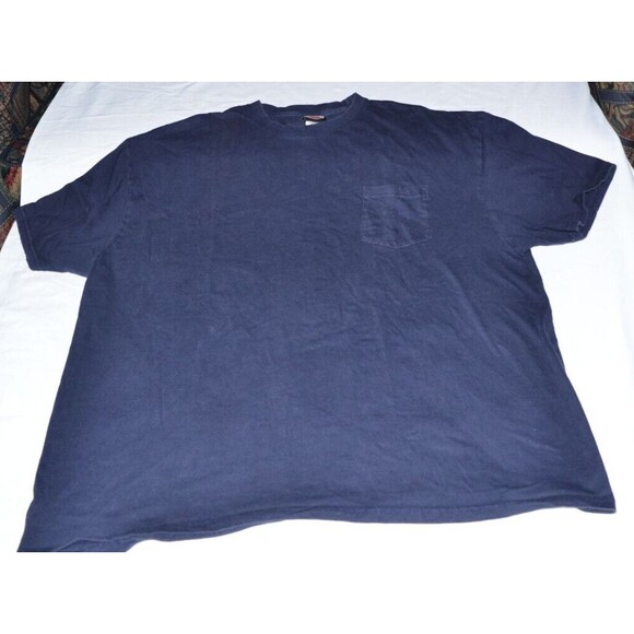 Harley Davidson Men's Plain Pocket Tee T-Shirt 3XL Blue work shirt - Picture 3 of 5